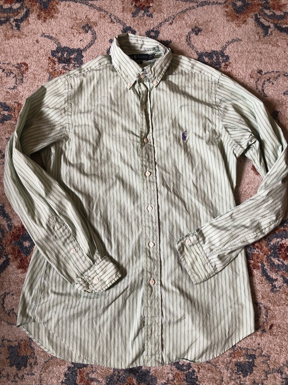 Ralph Lauren Men's Classic Fit Oxford Button-down Blue Tag Shirt Size 15 32/33